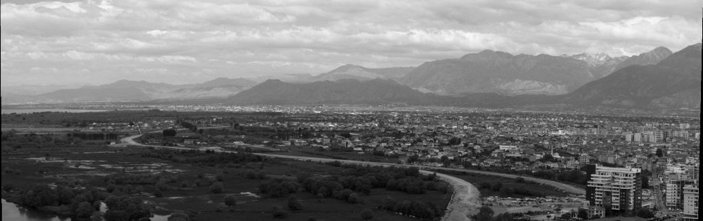 View from Rozafa Castle, Shkodra, Albania