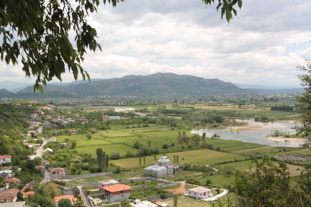 View from Rozafa Castle, Shkodra, Albania